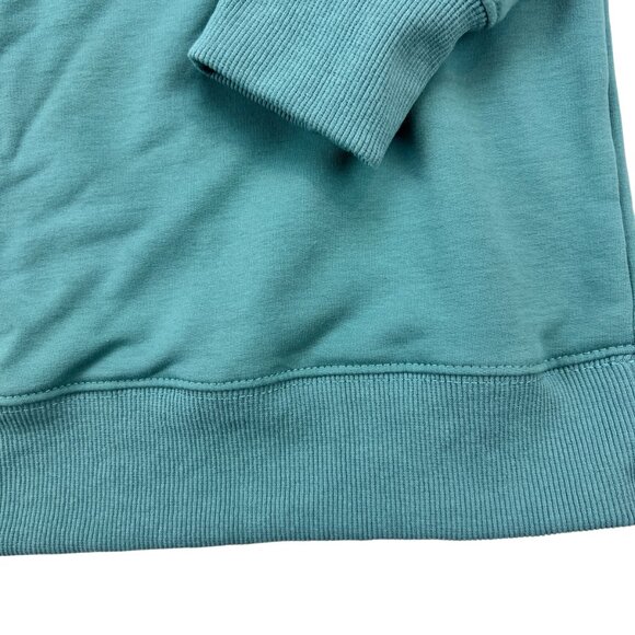 "IT'S A BEAUT CLARK" Christmas Long Sleeve Sweatshirt Teal Size M - Picture 3 of 6